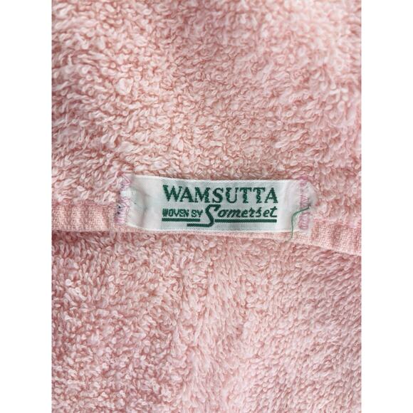 Vintage WAMSUTTA Towel Lot Set Pink Flower Floral Bath & Hand Set Somerset Rose - Picture 8 of 15